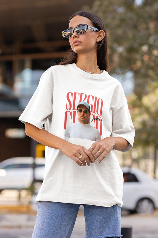Sergio Pérez T-Shirt | Bold Red Text Graphic Tee