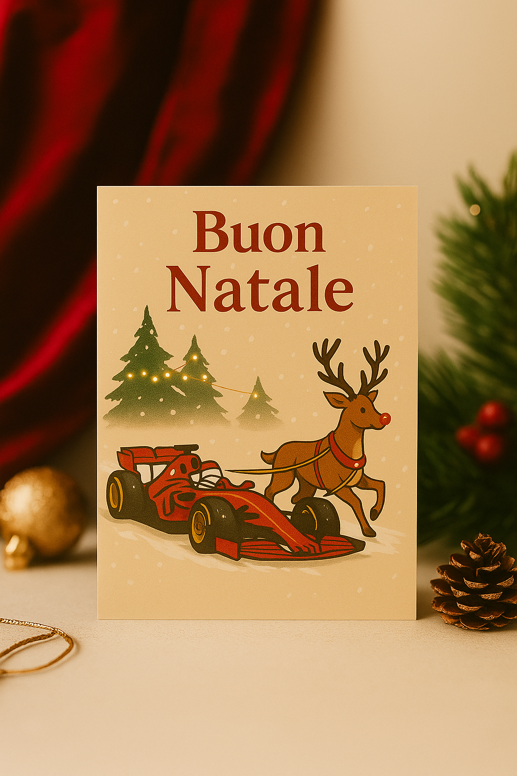 Buon Natale Formula 1 Christmas Card