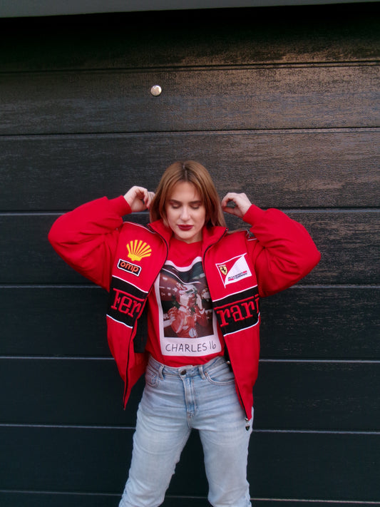 Vintage Ferrari Bomber Jacket