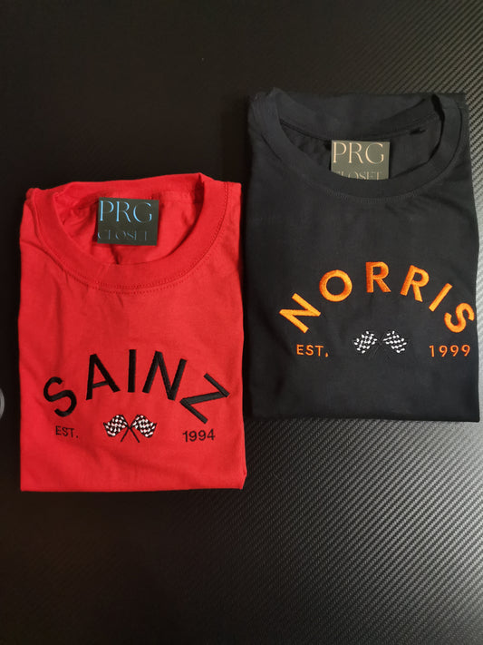 EST. Formula One Embroidered T-Shirt